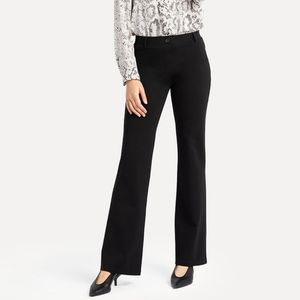 Betabrand Black Flared Work Pants